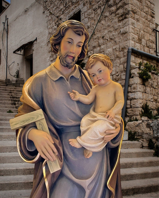 Saint Joseph the Worker art print by Journeys of Faith, 8x10 size, featuring a detailed depiction of Saint Joseph.