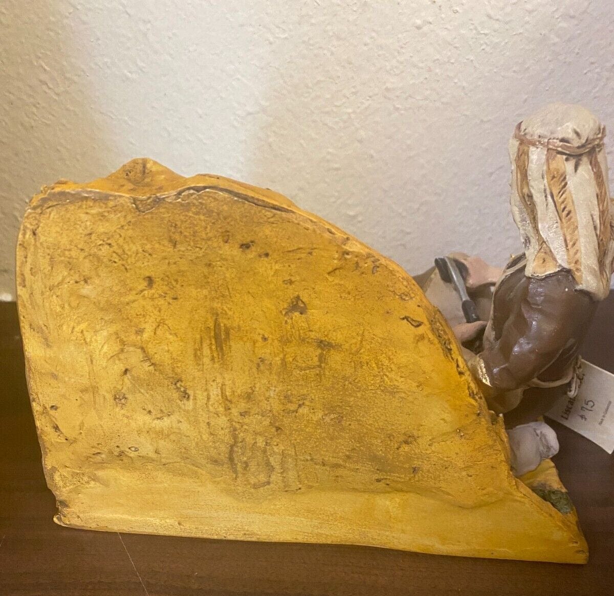 Saint Joseph the Worker statue with Child Jesus, religious Christian collectible figure by Bob and Penny Lord, from Colombia.