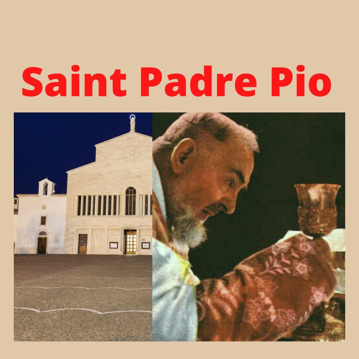 Saint Padre Pio DVD by Bob and Penny Lord, showing the DVD case with religious imagery and title on the cover.