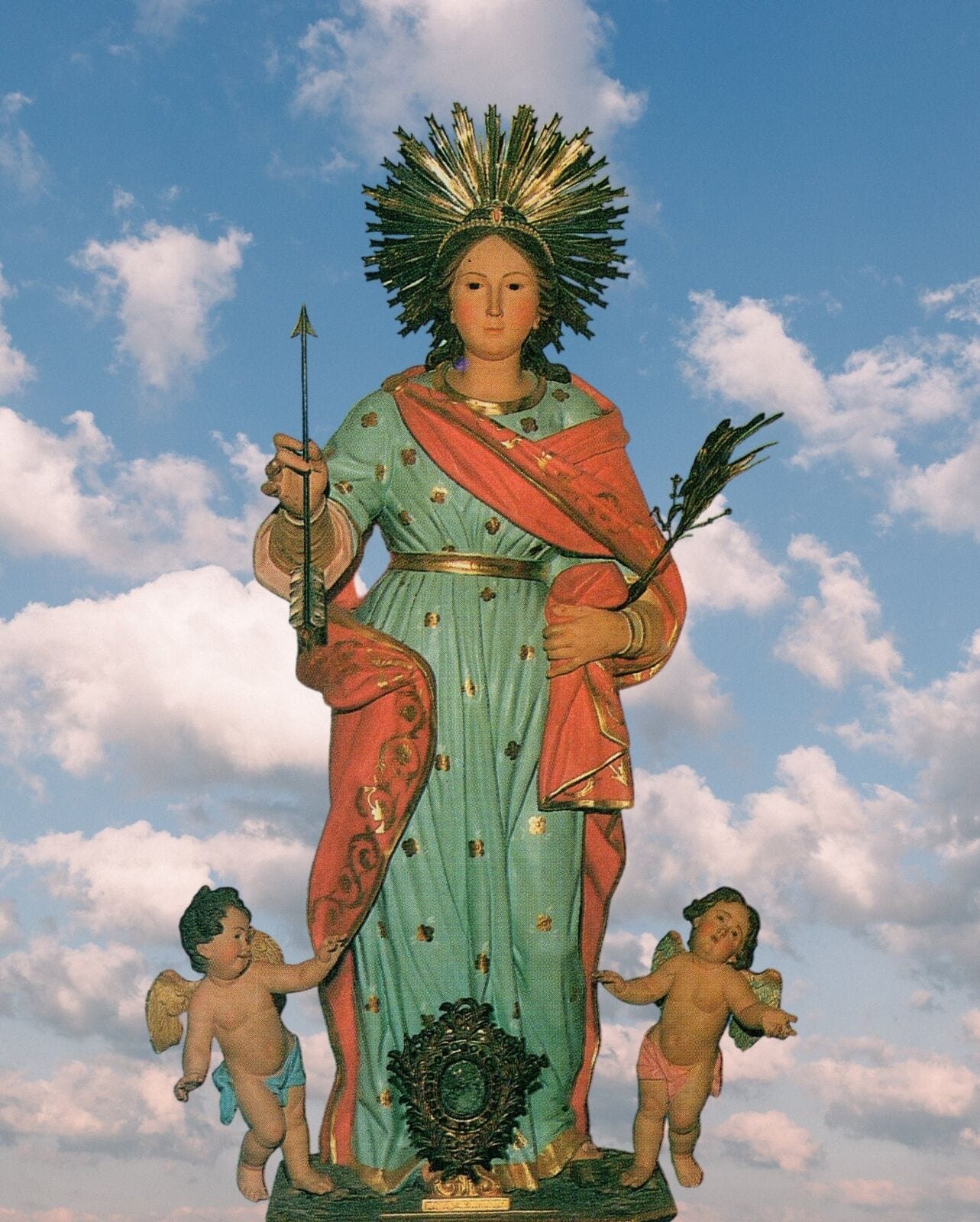 Saint Philomena 8x10 art print by Bob and Penny Lord, featuring a detailed religious illustration on high-quality paper.
