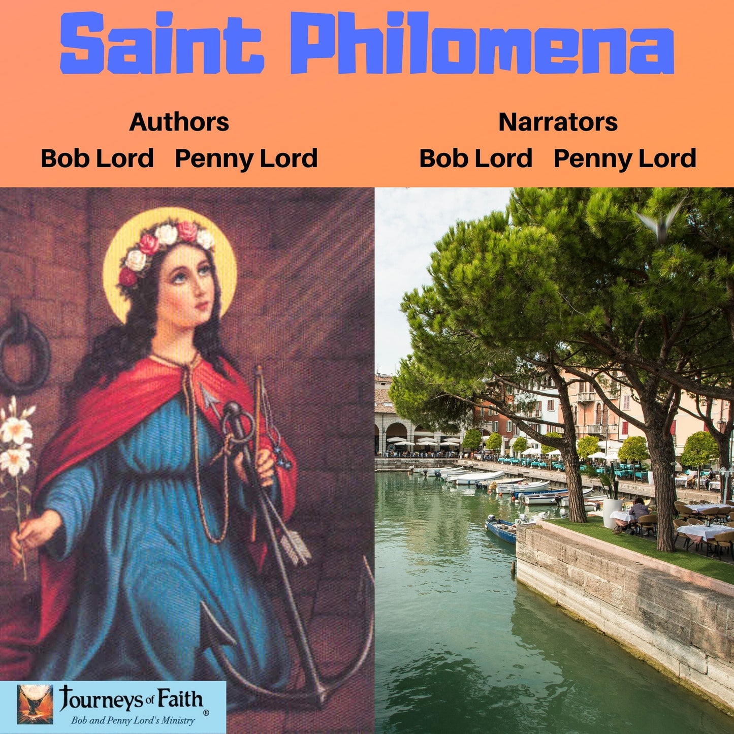 Saint Philomena Audio CD by Bob and Penny Lord Ministry, featuring religious teachings and devotional content.