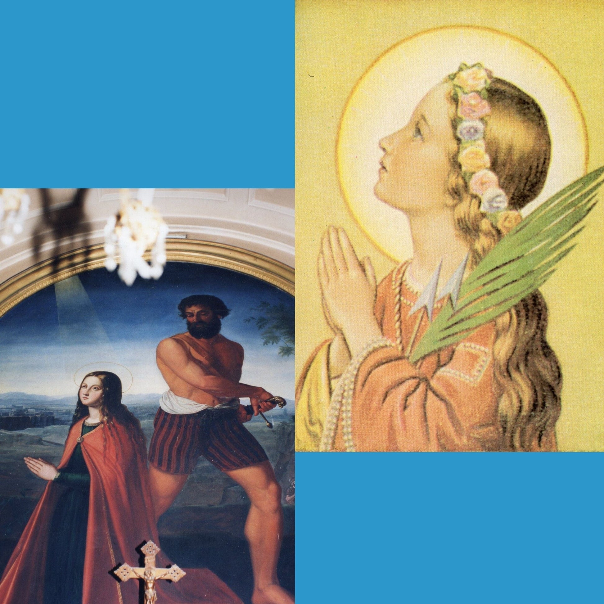 Saint Philomena DVD by Bob and Penny Lord showing the DVD case with religious artwork and title on the cover.