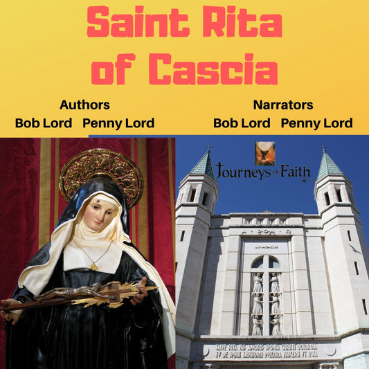 Saint Rita of Cascia Audio CD by Bob and Penny Lord Ministry, featuring religious music and devotional content.