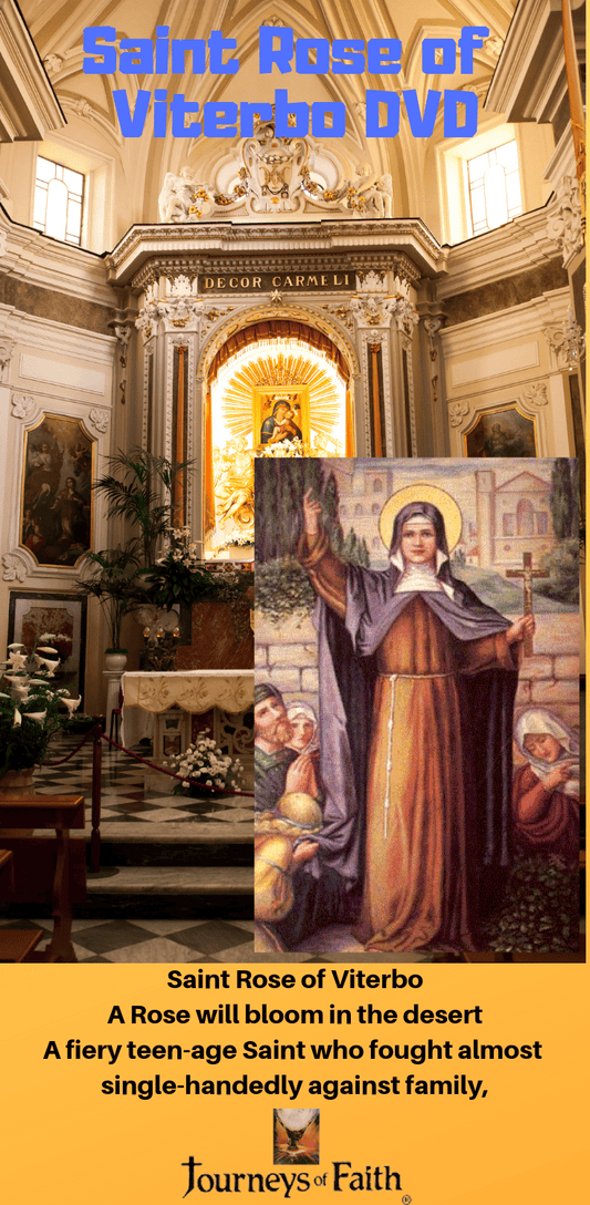 Saint Rose of Viterbo DVD by Bob and Penny Lord, showing the DVD case with religious artwork and title on the cover.
