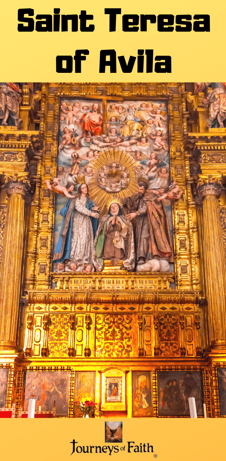 Saint Teresa of Avila DVD and book set by Bob and Penny Lord, featuring religious images and spiritual content.