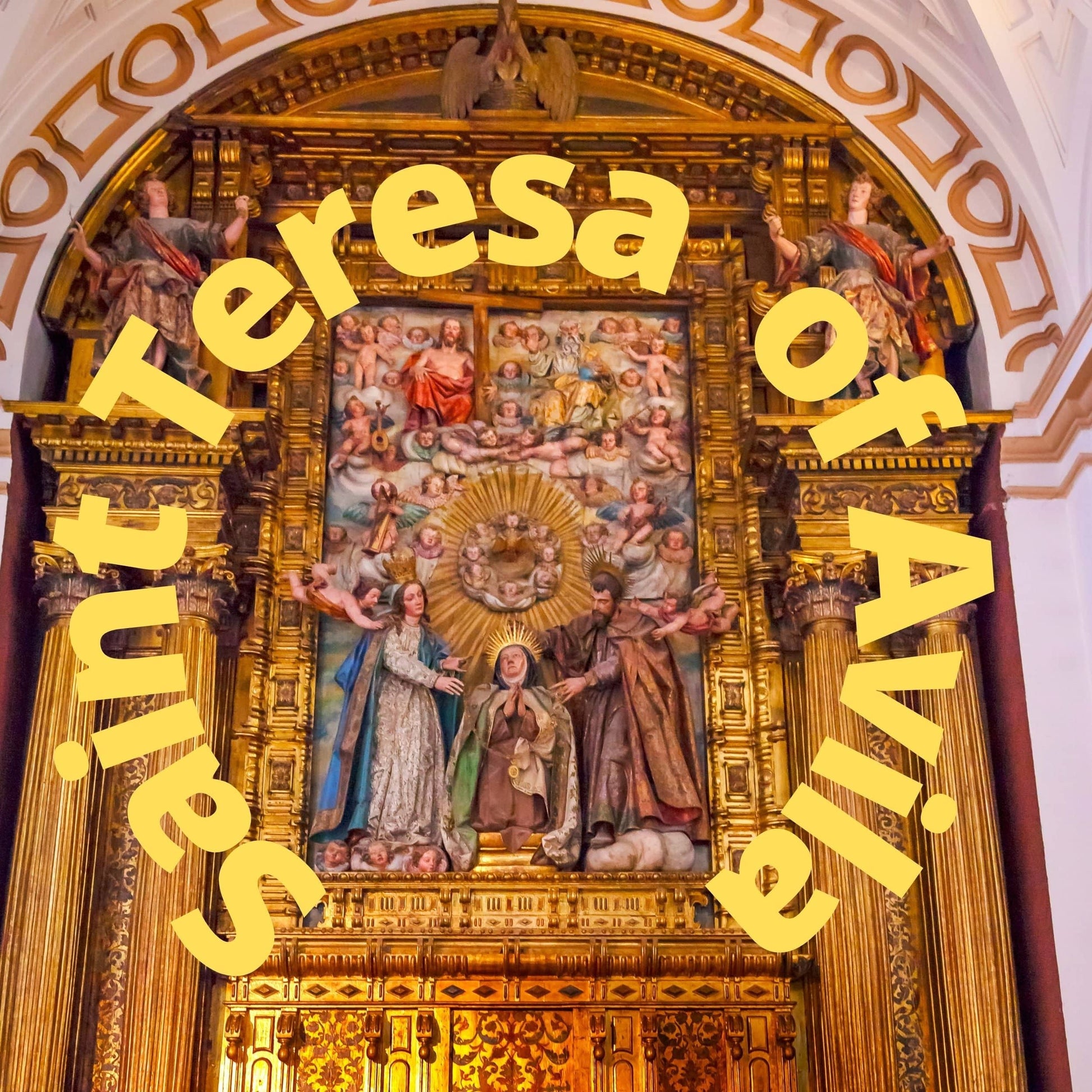 Saint Teresa of Avila DVD by Bob and Penny Lord showing the DVD case with religious artwork and title.