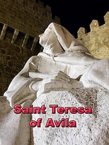 Miniature Saint Teresa of Avila minibook by Bob and Penny Lord featuring a cover image of Saint Teresa on a religious-themed background.