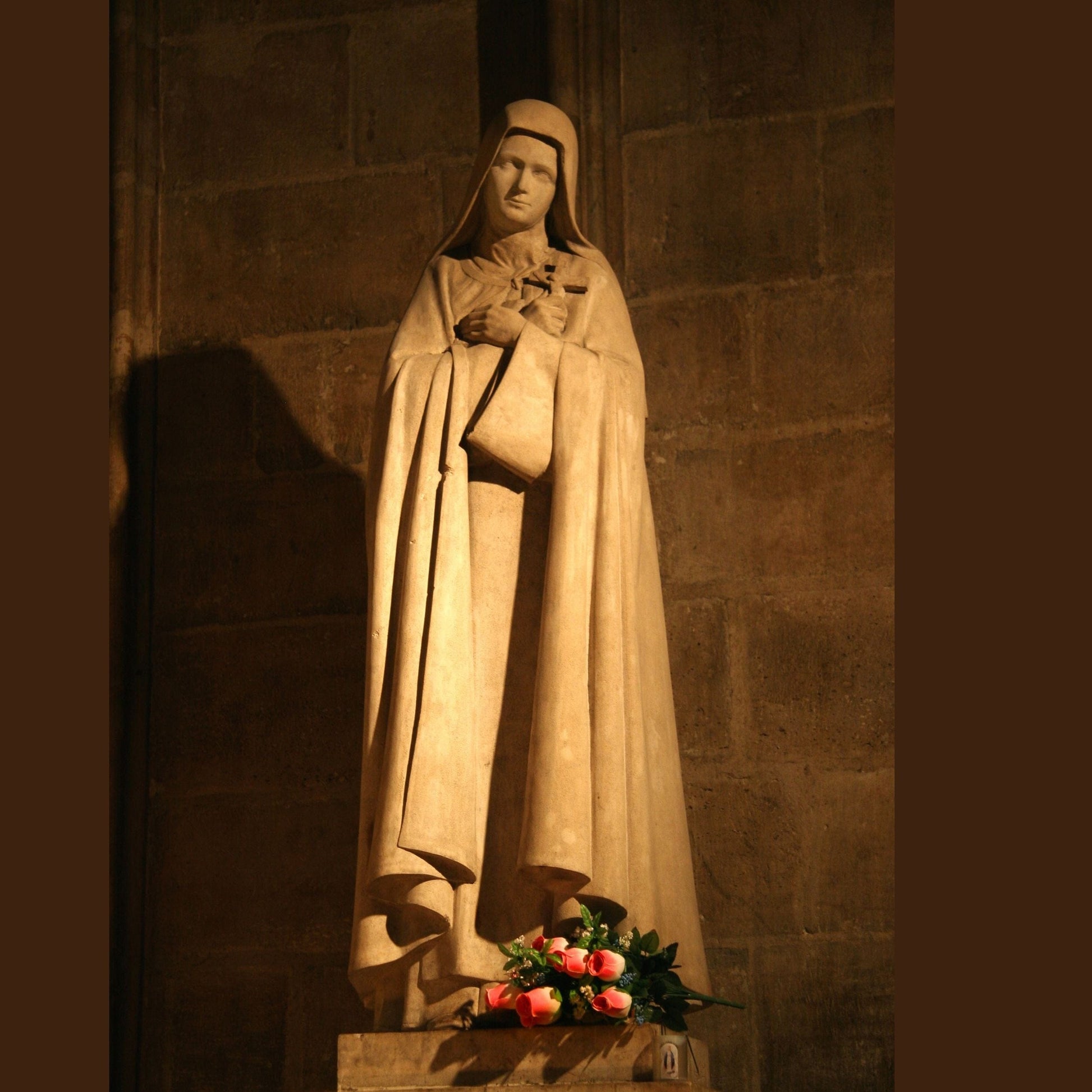 Saint Therese of Lisieux DVD by Bob and Penny Lord, showing the DVD case with religious artwork and title.