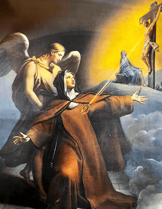8x10 print of Saint Veronica Giuliani, religious poster by Bob and Penny Lord, featuring a detailed image of the saint.