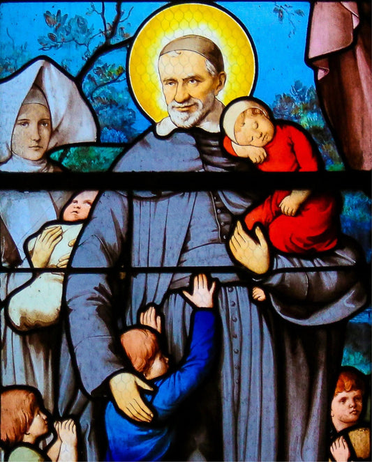 Saint Vincent de Paul art print by Bob and Penny Lord, 8x10 religious image with detailed depiction of Saint Vincent.