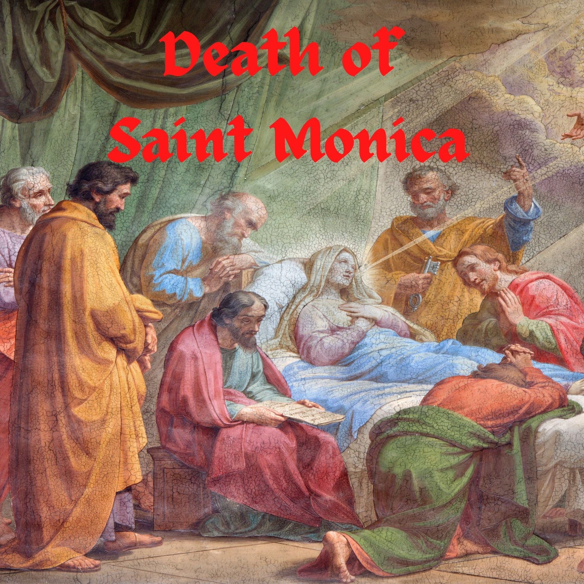 DVD of Saints Augustine and Monica by Bob and Penny Lord, showing the DVD case with religious artwork and titles.
