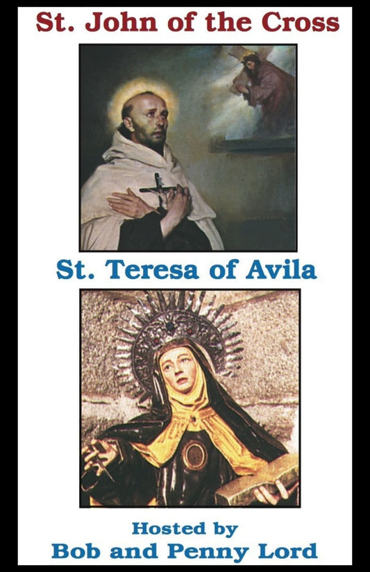 DVD featuring Saints Teresa of Avila and John of the Cross by Bob and Penny Lord Ministry, showing the DVD case with spiritual artwork.
