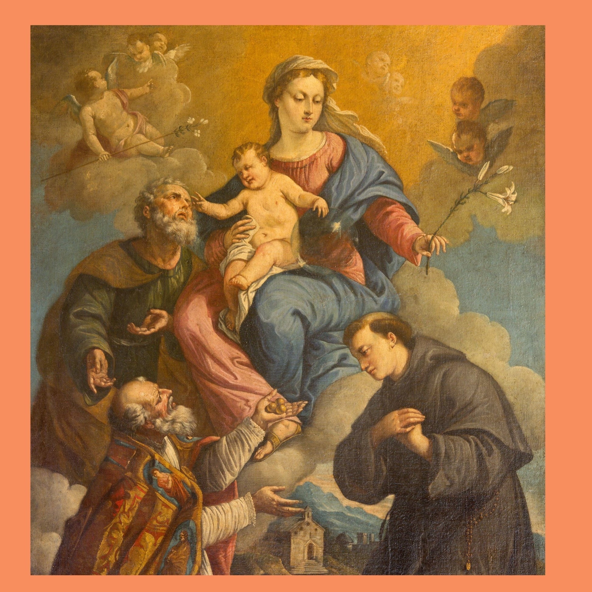 San Antonio de Padua Spanish book by Bob and Penny Lord, featuring a colorful cover with religious imagery.