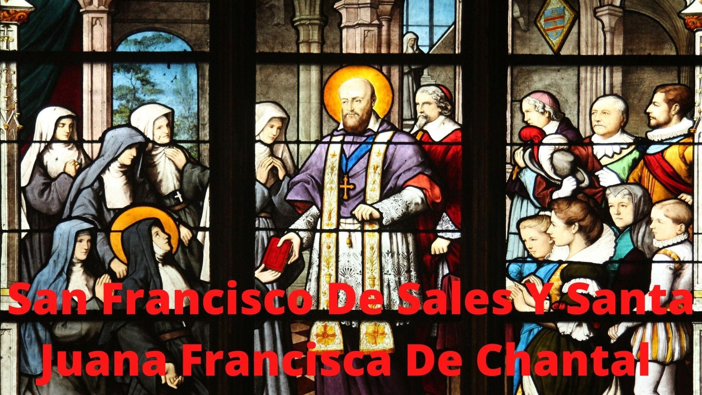 San Francisco de Sales and Santa Juana Francisca de Chantal DVD in Spanish by Bob and Penny Lord Ministry, featuring religious figures.