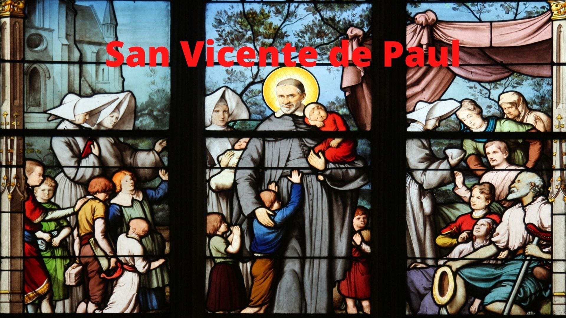 San Vicente de Paul DVD in Spanish by Bob and Penny Lord Ministry showing the DVD case with religious artwork