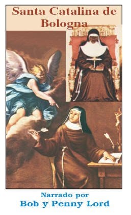 Santa Catalina De Bologna DVD in Spanish by Bob and Penny Lord Ministry, showing the DVD cover with religious artwork.
