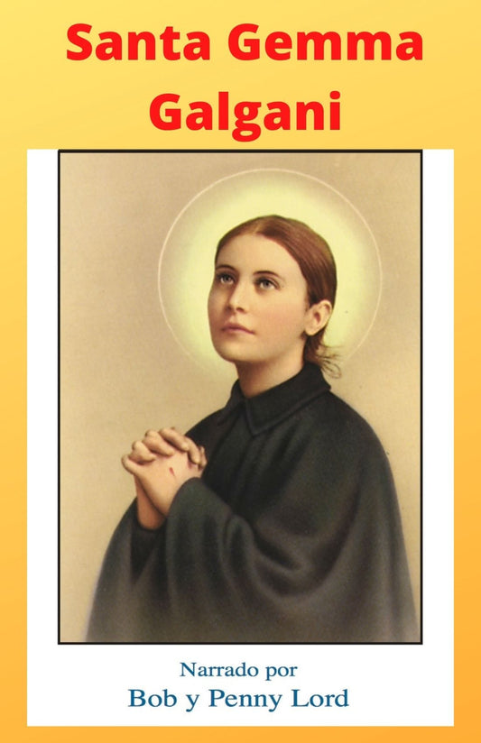 Espanol Santa Gemma Galgani religious icon by Bob and Penny Lord Ministry, featuring detailed depiction of Saint Gemma Galgani.