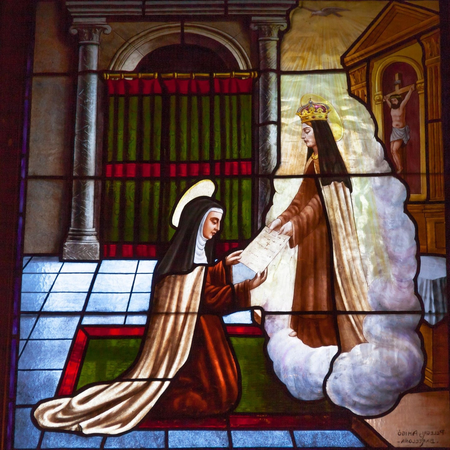 Espanol book titled Santa Teresa de Avila by Bob and Penny Lord Ministry, showing the cover with a portrait of Saint Teresa.
