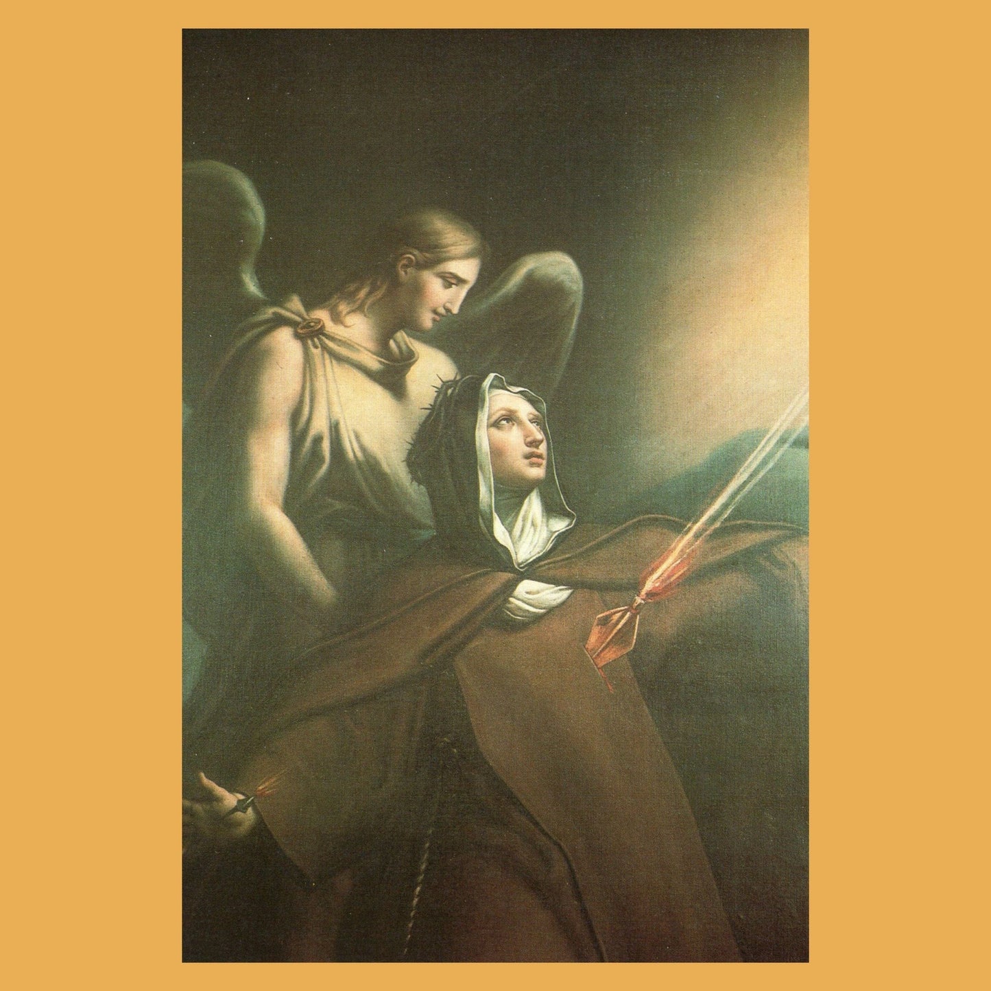 Image of Santa Veronica Giuliani, Espanol, depicted in a religious illustration by Bob and Penny Lord Ministry.