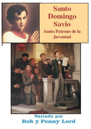 Espanol Santo Domingo Savio DVD by Bob and Penny Lord Ministry showing the DVD case with religious imagery and title.
