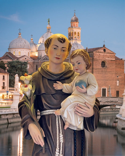 Glossy 8x10 St. Anthony art print by Journeys of Faith, featuring a detailed religious image on high-quality paper.