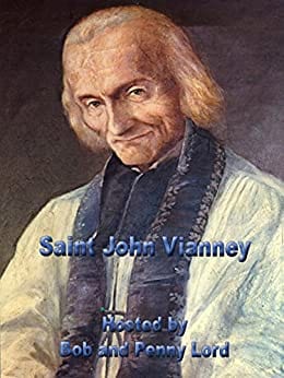 Miniature St. John Vianney Prayer Minibook by Bob and Penny Lord, featuring a cover with religious imagery and prayer text.