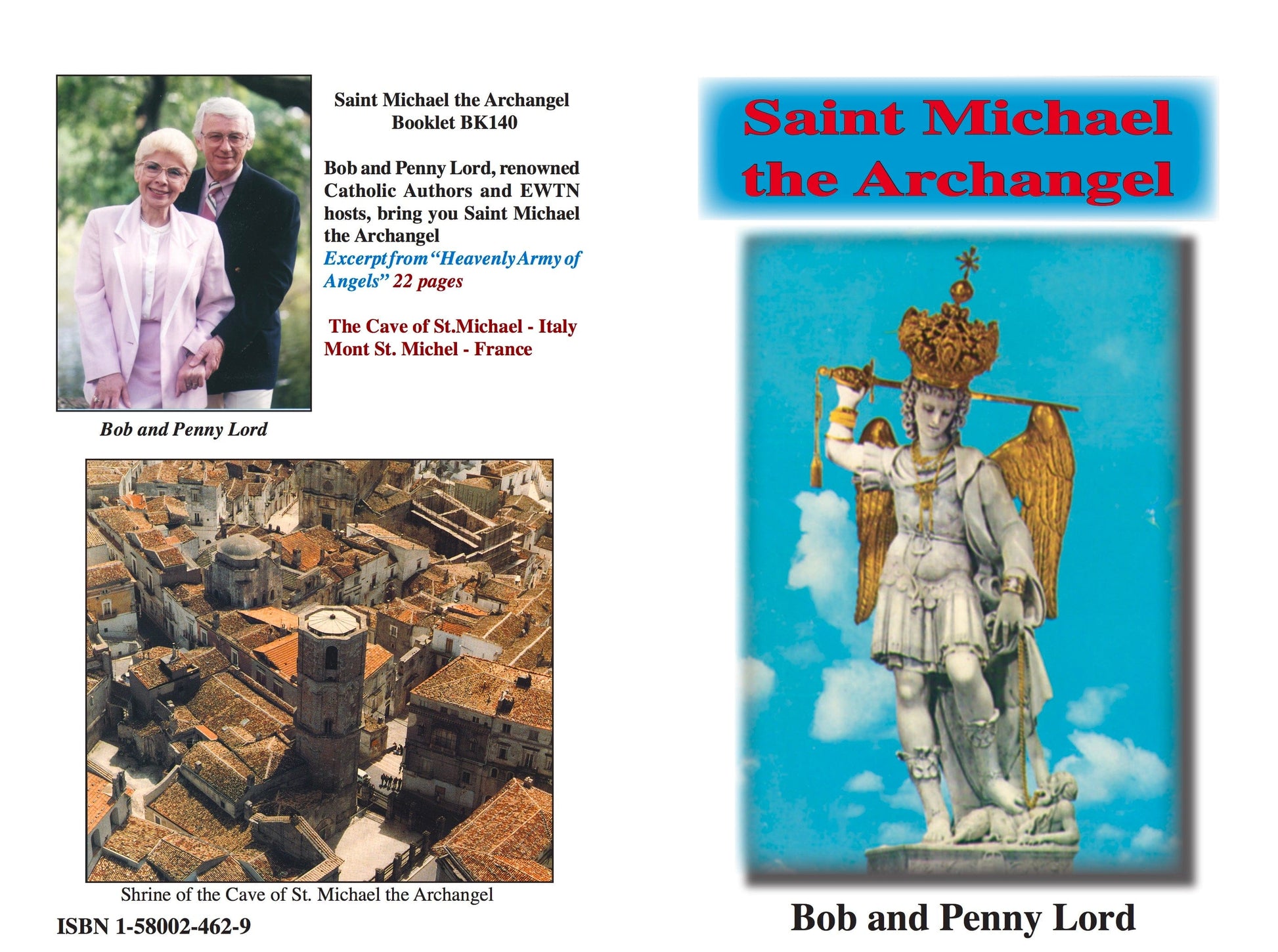 St. Michael printed minibook by Bob and Penny Lord, featuring religious artwork and compact design for spiritual reflection.