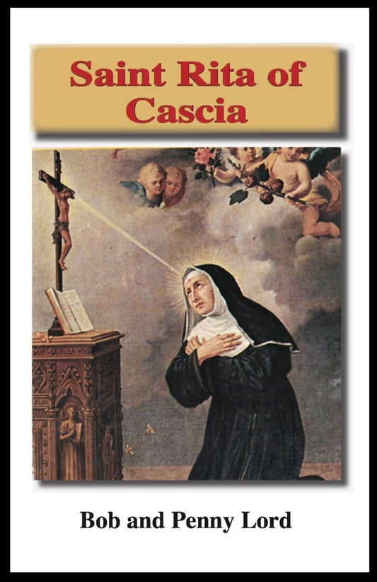 St. Rita printed minibook by Bob and Penny Lord, featuring a colorful cover and compact size for easy reading and prayer.
