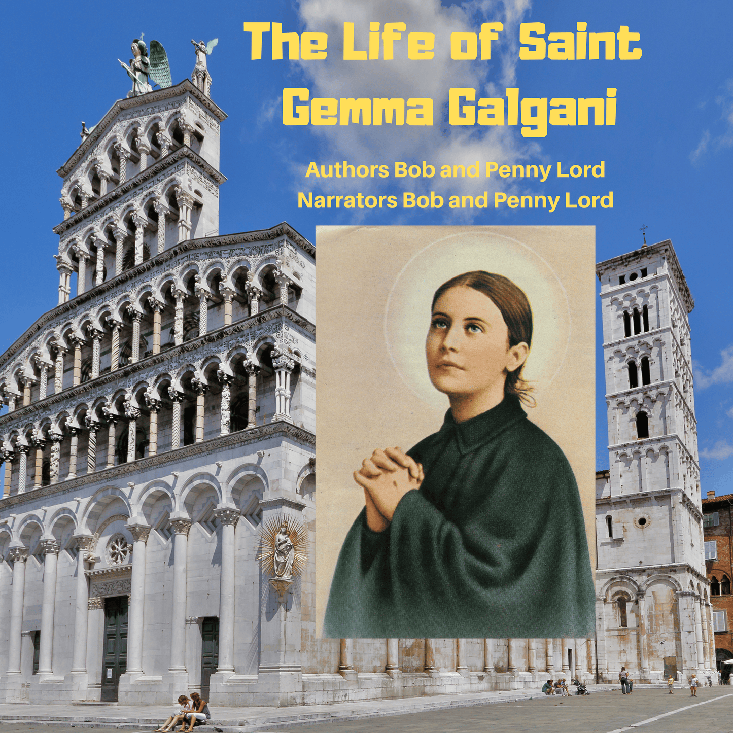 Audio CD of The Life of Saint Gemma Galgani by Bob and Penny Lord Ministry, featuring a cover image of the religious biography.