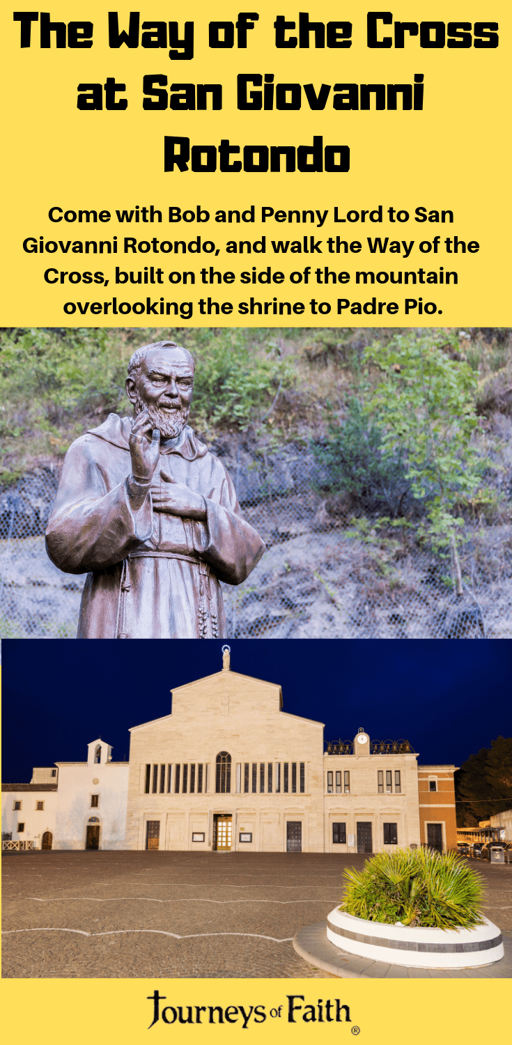 DVD of The Way of the Cross at San Giovanni Rotondo by Bob and Penny Lord, showing religious procession scenes.